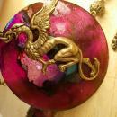 Dragon necklace Winged creature Dragons blood pendant gypsy talisman