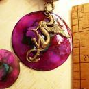 Dragon necklace Winged creature Dragons blood pendant gypsy talisman