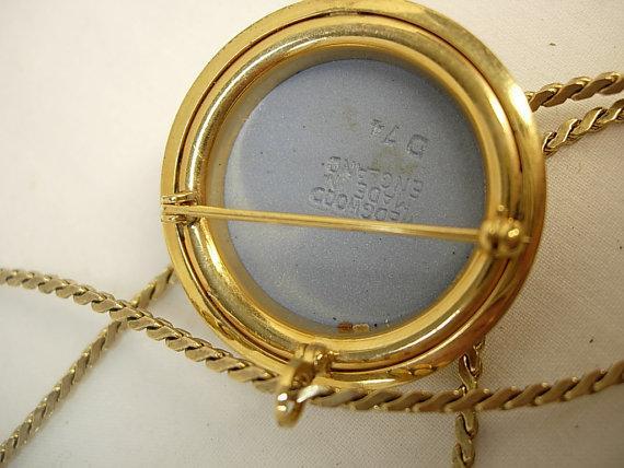 Vintage Wedgwood cherub necklace brooch made in England cupid jasperware angel