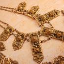 Vintage Fabulous ETRUSCAN Parure NEcklace Brooch and bracelet Signed Etrusceana