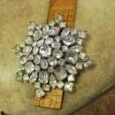 HUGE Vintage Kramer BRooch Signed Rhinestone star statement brooch