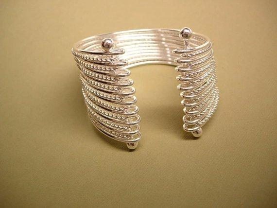 Modernist MEchanical 19 band 2INCH WIDE cuff bracelet