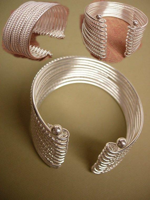 Modernist MEchanical 19 band 2INCH WIDE cuff bracelet