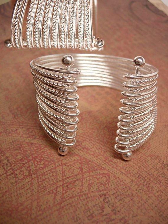Modernist MEchanical 19 band 2INCH WIDE cuff bracelet