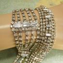 Vintage 9 Row Rhinestone bracelet & necklace PURE glamour and drama for your wedding