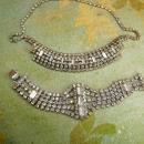 Vintage 9 Row Rhinestone bracelet & necklace PURE glamour and drama for your wedding