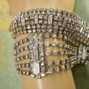 Vintage 9 Row Rhinestone bracelet & necklace PURE glamour and drama for your wedding