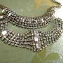Vintage 9 Row Rhinestone bracelet & necklace PURE glamour and drama for your wedding