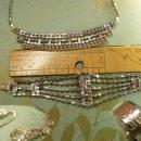 Vintage 9 Row Rhinestone bracelet & necklace PURE glamour and drama for your wedding