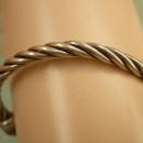 Vintage sterling garnet Byzantine bracelet rope cuff jeweled hallmarked