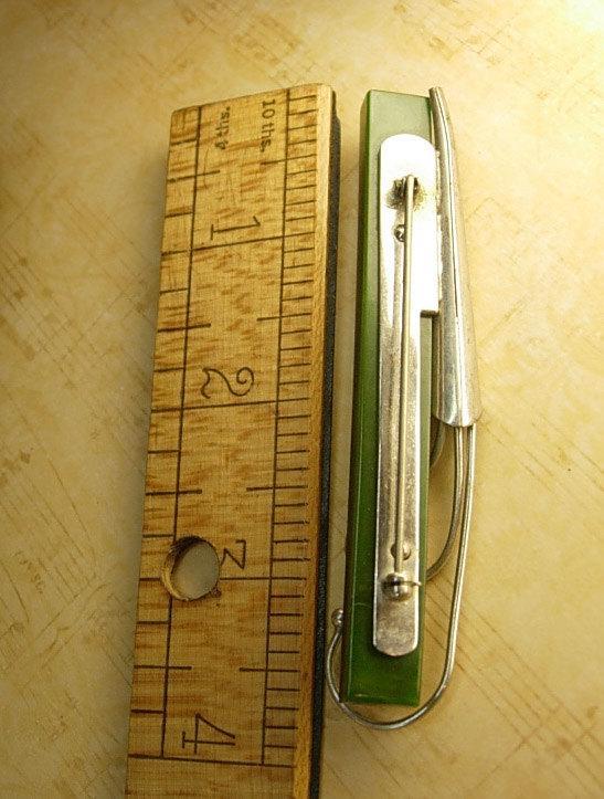 Vintage Bakelite sterling Tussie mussie brooch