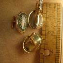 VIntage Spider Web Cufflinks with raised spiders Tie tack men's cufflink set