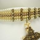 Gothic Pearl Rhinestone rhinestone cross Choker necklace