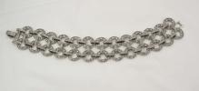 Vintage Early MOnet Pave rhinestone bracelet Deco style hundreds of rhinestones