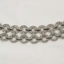 Vintage Early MOnet Pave rhinestone bracelet Deco style hundreds of rhinestones