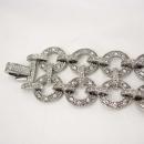 Vintage Early MOnet Pave rhinestone bracelet Deco style hundreds of rhinestones