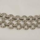Vintage Early MOnet Pave rhinestone bracelet Deco style hundreds of rhinestones