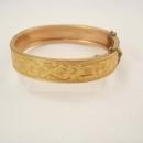 1874 antique Victorian rose gold filled bracelet bangle hallmarked