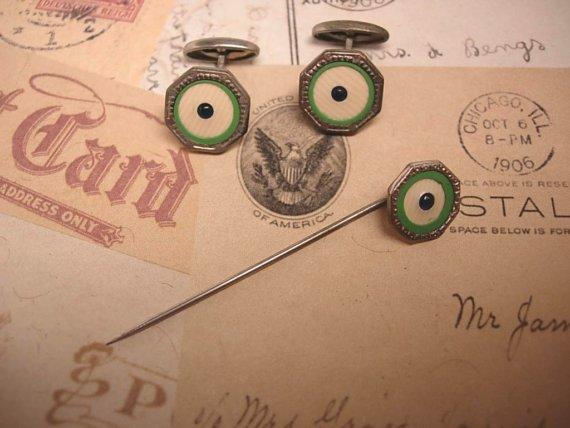Art Deco enamel Cufflinks