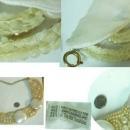 Vintage Glam HUGE Faux PEarl Runway Fashion necklace choker Hand sewn signed