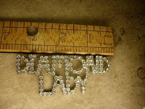 1920s Art deco DIAMOND lady Brooch huge flapper piece