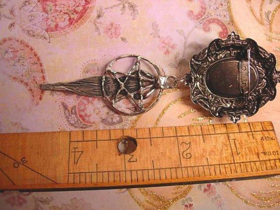 Magical Wicca Nouveau Goddess Hanging Brooch