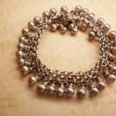 Vintage Hallmarked sterling Gypsy STERLING bracelet Goddess and belly dancer delight