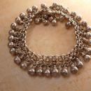 Vintage Hallmarked sterling Gypsy STERLING bracelet Goddess and belly dancer delight