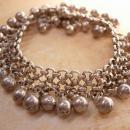 Vintage Hallmarked sterling Gypsy STERLING bracelet Goddess and belly dancer delight