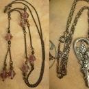 Sterling HEart Goddess necklace and deco tassel chandelier choker fairy wings