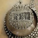 Art deco Vintage necklace brooch conversion set marcasites and rhinestones flapper fringe
