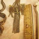 Early Fringe BUckle Bracelet NEcklace earrings All Signed Victorian swags Goldette