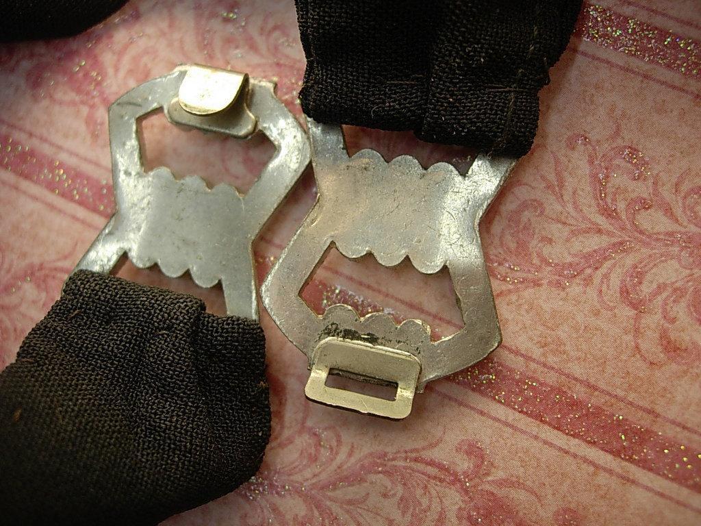 Antique Victorian Mourning Belt Paste buckle