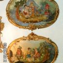 Vintage Pair Italian Chic Framed relief VIctorian figurine children