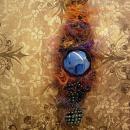Bohemian Goddess Talisman necklace exotic eye centerpiece