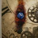 Bohemian Goddess Talisman necklace exotic eye centerpiece