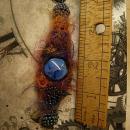 Bohemian Goddess Talisman necklace exotic eye centerpiece