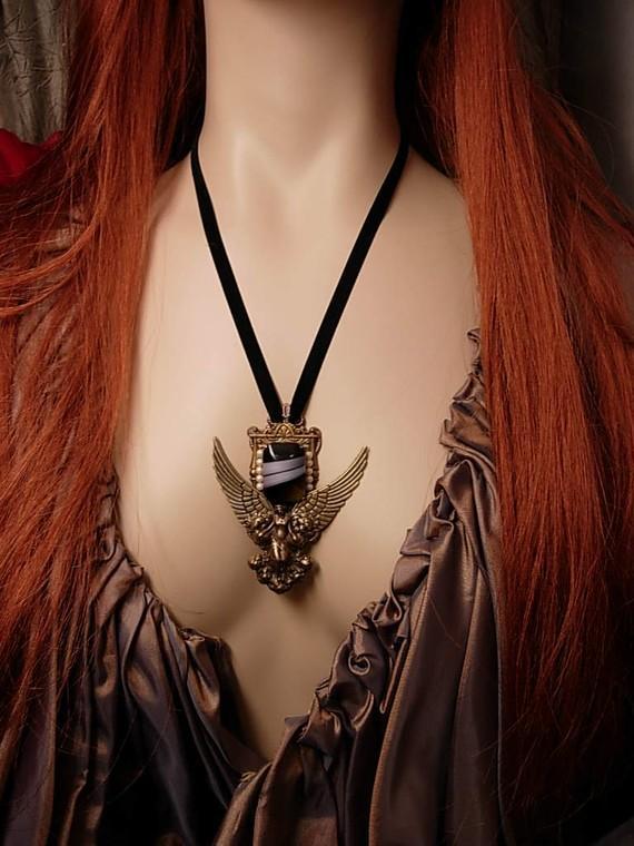 NEoclassical Angel Necklace THE WATCHER Winged goddess