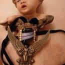 NEoclassical Angel Necklace THE WATCHER Winged goddess