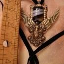 NEoclassical Angel Necklace THE WATCHER Winged goddess