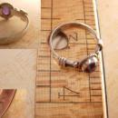 Vintage Amethyst Gothic Sterling ring Genuine gemstone