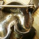 Vintage Napier sterling brooch Halloween cat signed brooch