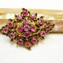 ANtique Ruby Brooch 13cts 1880 period piece Rare beauty