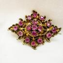 ANtique Ruby Brooch 13cts 1880 period piece Rare beauty