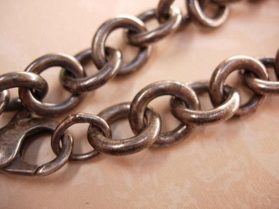 Sterling Tiffany & Co Charm Bracelet with box and original tiffany bag 36.5 grams