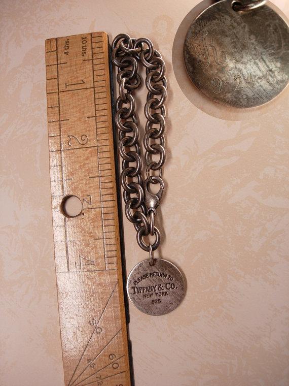 Sterling Tiffany & Co Charm Bracelet with box and original tiffany bag 36.5 grams