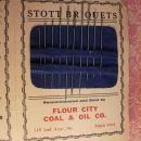 1930s Advertising Needlecase Stott Briquets Needlebook COMPLETE with all original needles