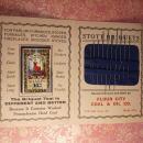 1930s Advertising Needlecase Stott Briquets Needlebook COMPLETE with all original needles