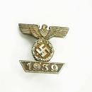Vintage Iron Eagle Badge Pin WWII German Bar Iron Cross 1939 2nd Class Signed 6