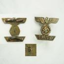 Vintage Iron Eagle Badge Pin WWII German Bar Iron Cross 1939 2nd Class Signed 6